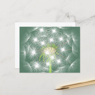 Dandelion Fraktal Postcard Postkarte