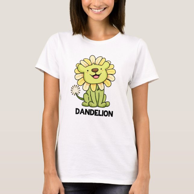 Dandelion Funny Lion Pun T-Shirt (Vorderseite)