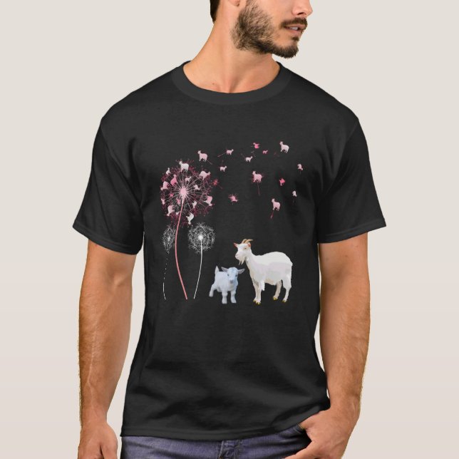 Dandelion Goat Cute Goat Farmer Floral Dandelion S T-Shirt (Vorderseite)