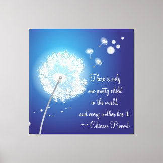 Dandelion inspirant pour toile enveloppée par la m