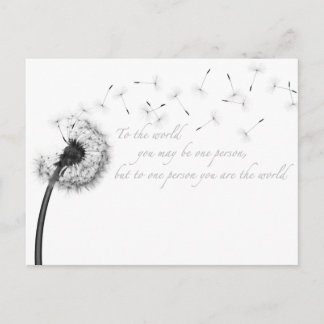 Dandelion Inspiration Postcard Postkarte