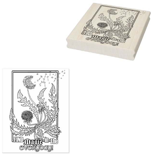 Dandelion Magic im Alltag! Gummistempel (Stempel)