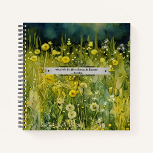 Dandelion Meadow Aurelius Eternity Quote Journal Notizbuch