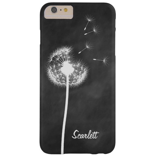 Dandelion Monogram Chalkboard iPhone 6/6 Plus Case-Mate iPhone Hülle (Rückseite)