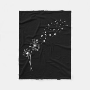 Dandelion Pi Day Blume Blumenbaum Mathemati Fleecedecke
