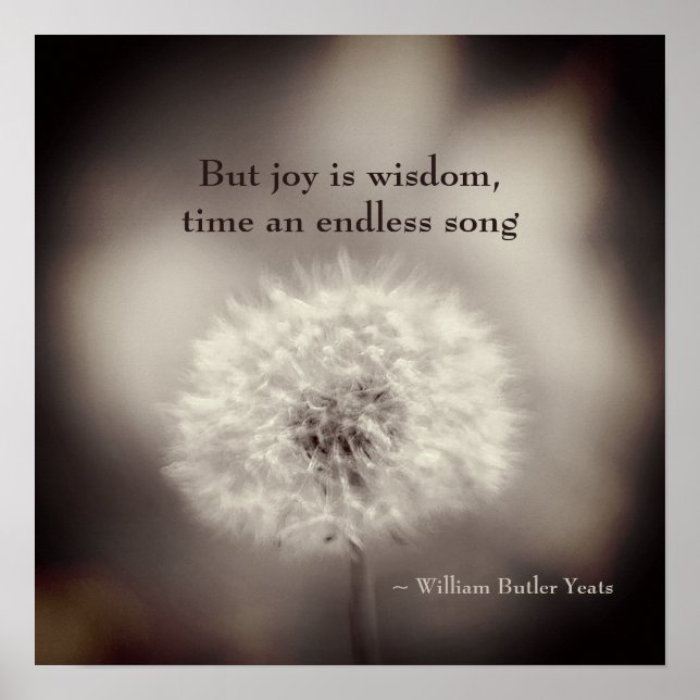 Dandelion Poetry Poster (Vorne)