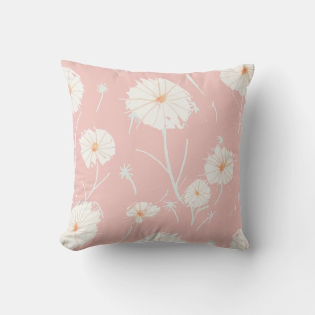Dandelion Puff Accent Kissen Pink (Vorderseite)