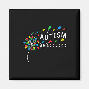 Dandelion Puzzle Piece Cool Autism Boys Girls Kind Magnet