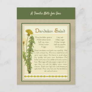 Dandelion Salad Postkarte