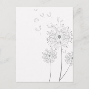 Dandelion Seeds Blasen Postkarte