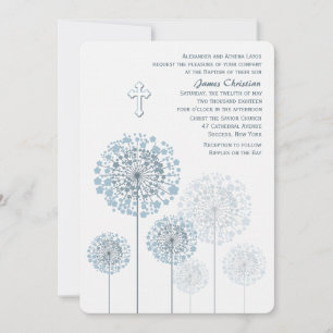 Dandelion semis Bleu invitation religieuse