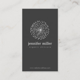 DANDELION STERNEXPLOSION LOGO II on DARK GRAY Visitenkarte