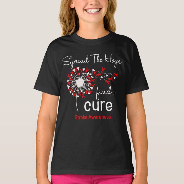 Dandelion Stroke Awareness T-Shirt (Vorderseite)