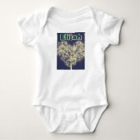 Dandelion träumt Personalisierten Baby Bodysuit.