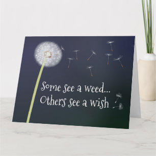 Dandelion veut carte de voeux pliée