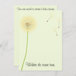 Dandelion veut une invitation Baby shower