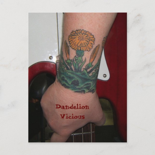 Dandelion Vicious Postcard Postkarte (Vorderseite)