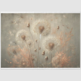 Dandelion Vintag Flora Decoupage Seidenpapier