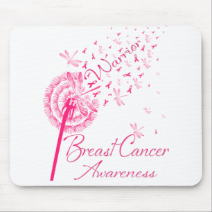 Dandelion Warrior Brustkrebs Bewusstsein Mousepad