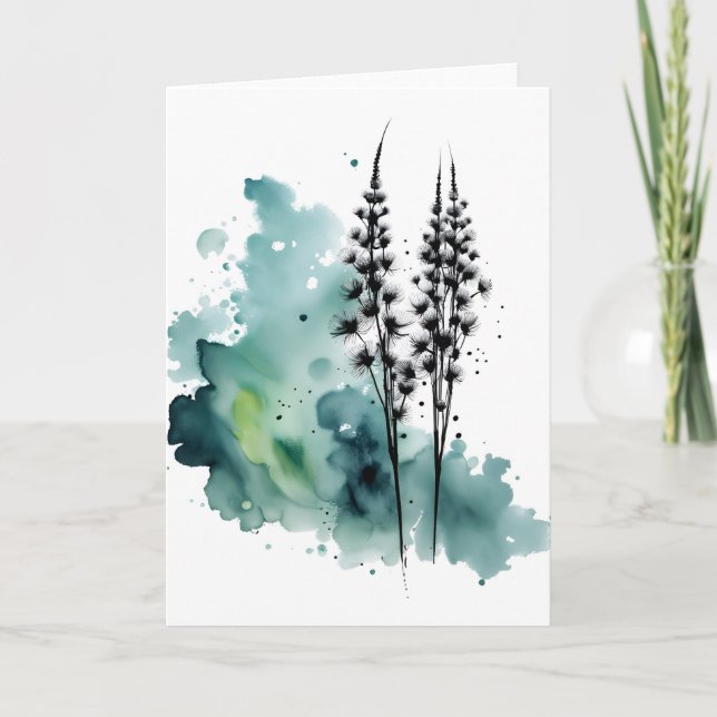 Dandelion - Watercolor flowers Karte (Vorderseite)