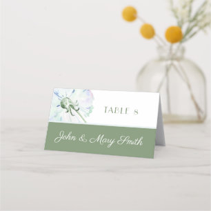 Dandelion Watercolor Mariage Cartes de Place
