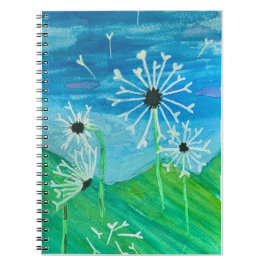 Dandelion Watercolor Notizblock