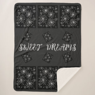 Dandelion, wilde Blume und Honigbienen Sherpadecke