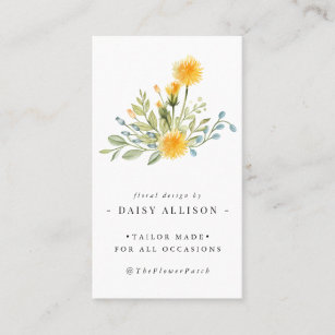 Dandelion Wises   Frühjahrs-Wildblume Visitenkarte