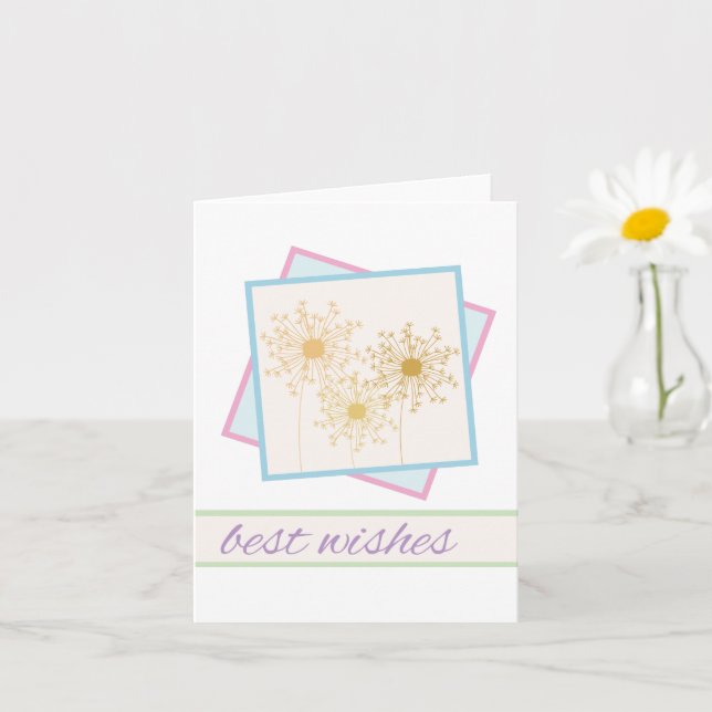 Dandelion Wises Karte (Kleine Pflanze)