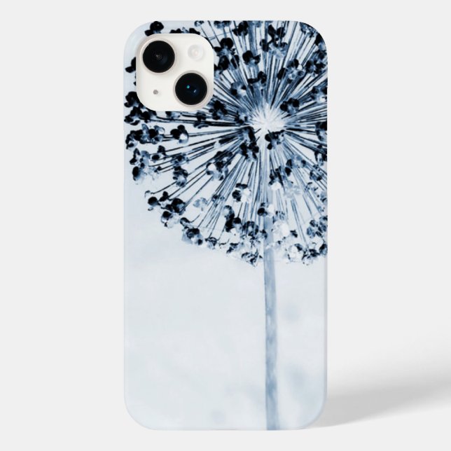 Dandelion wünscht Chic Blue Custom Floral Case-Mate iPhone 14 Plus Hülle (Rückseite)