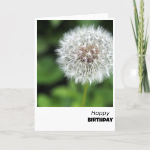 Dandelion wünscht Geburtstagskarte Dankeskarte