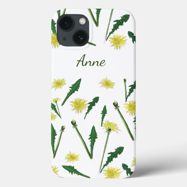 Dandelions Garden Pattern Case-Mate iPhone Hülle (Rückseite)