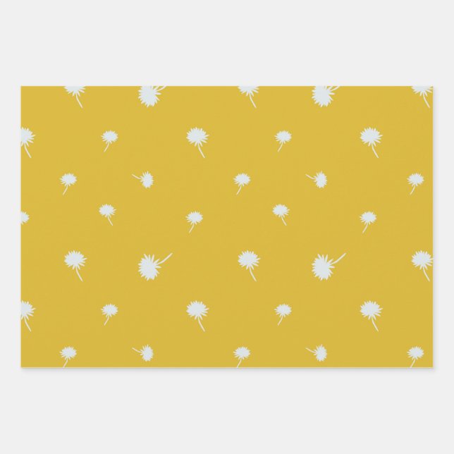 Dandelions Gift Wrap Set Geschenkpapier Set (Vorderseite)