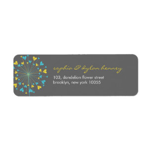 Dandelions Liebe Niedliche Sommer-Hochzeitsplattfo