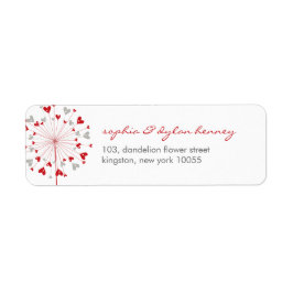 Dandelions Liebe Niedliche Sommer-Hochzeitsplattfo