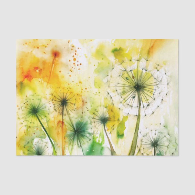 DANDELIONS-Papier Seidenpapier (Vorderseite)