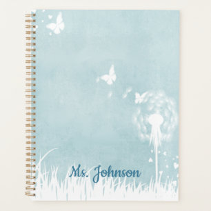 Dandelions, papillons et Ciel bleu