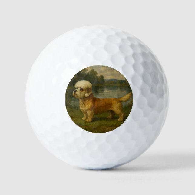 Dandi-Dinmont-Terrier Golfball (Vorderseite)