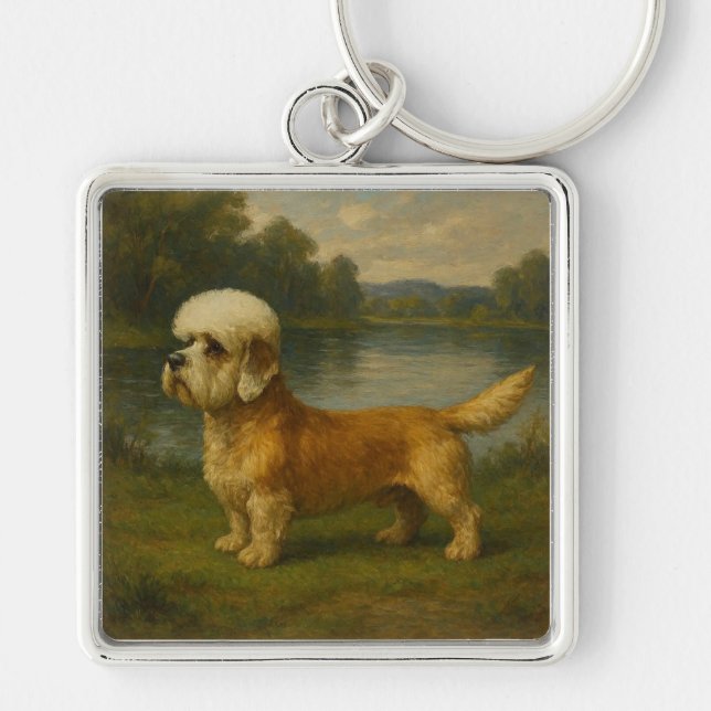 Dandi Dinmont Terrier Schlüsselanhänger (Vorne)