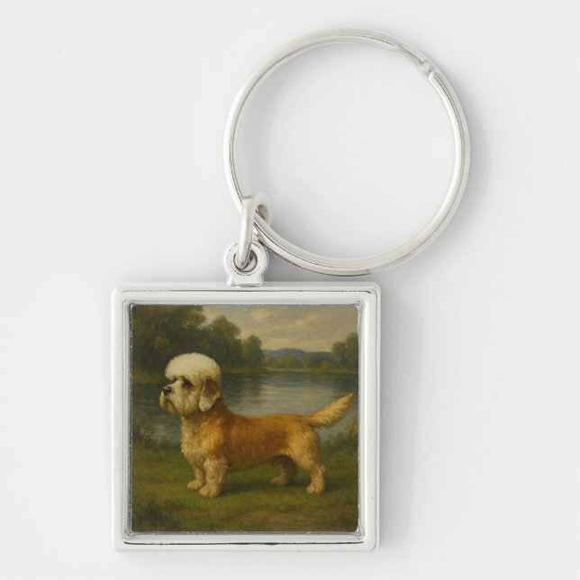 Dandi-Dinmont-Terrier Schlüsselanhänger (Vorne)