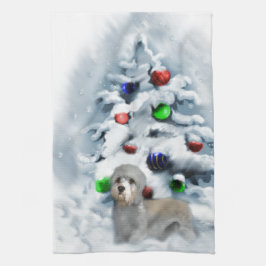Dandie Dinmont Christmas Geschirrtuch