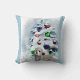Dandie Dinmont Christmas Kissen