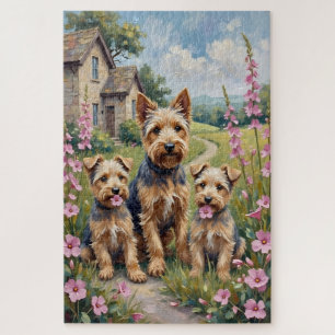 Dandie Dinmont Fingerhut Wiese Kunst