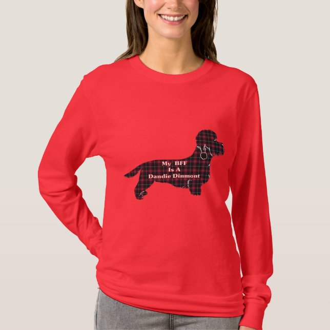 Dandie Dinmont Terrier BESTE FREUNDIN T-Shirt (Vorderseite)