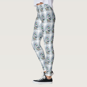 Dandie Dinmont Terrier Christmas Leggings