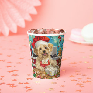 Dandie Dinmont Terrier Holiday Baking: Weihnachten Pappbecher