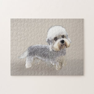 Dandie Dinmont Terrier Painting Original Dog Art