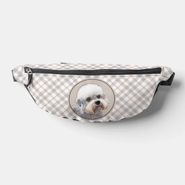 Dandie Dinmont Terrier Painting Original Dog Art Bauchtasche (Ablage )