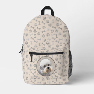 Dandie Dinmont Terrier Painting Original Dog Art Bedruckter Rucksack