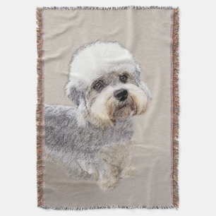 Dandie Dinmont Terrier Painting Original Dog Art Decke